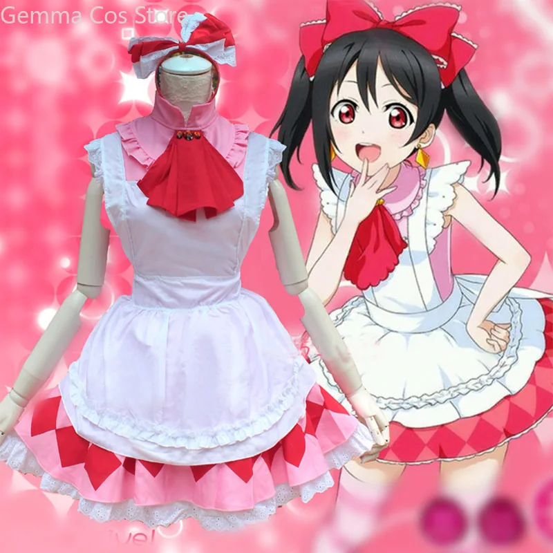 

Zhomecos Anime LoveLive Cosplay Costume Labrador Night Yazawa Nico Maid Costume Cosplay Love Live Cosplay Full Set