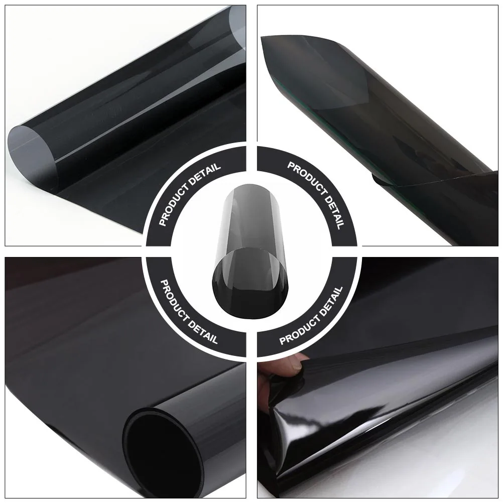 

1Pcs Automotive Black Car Lamp Film High Quality PVC Glass Explosion Proof Thermal Insulation Film for Car Windows and Lights