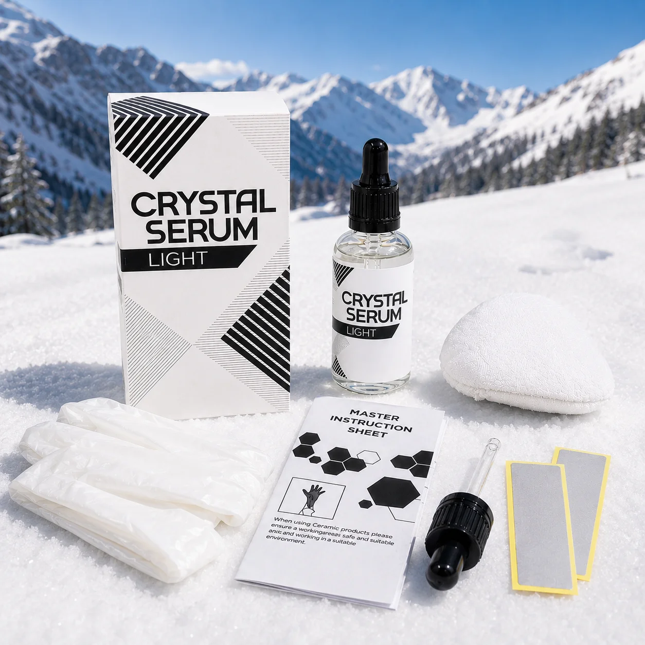 Crystal Serum Light Ceramic Coating for Cars Protect Car Paintwork High Shine Easy To Apply 30ml 5 Years Durability