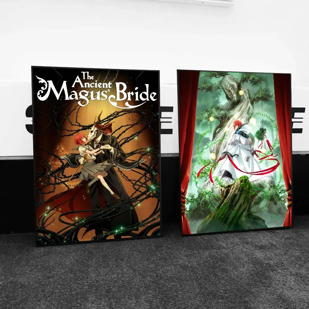 1 قطعة أنيمي A-القديمة Magus العروس المشارك طباعة لغرفة النوم غرفة المعيشة ديكور المنزل اللوحة جدار الفن HD صورة جدارية