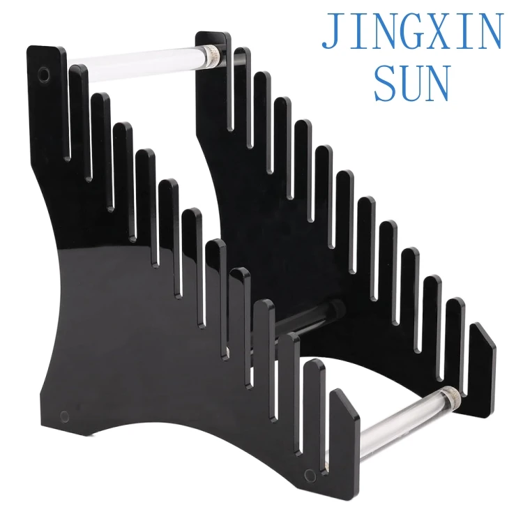 Acrylic Record Rack for Desktop Book CD Display Stand Holder for Vinyl Records LPs CDs DVDs Books Office Home Organization