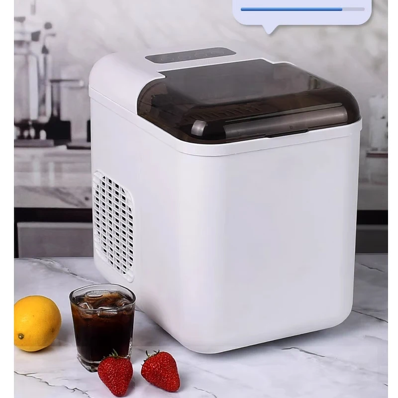 Por Stainless Steel Ice Maker Multi-Functional Fast Ice Making Easy Clean for Home Office Kitchen