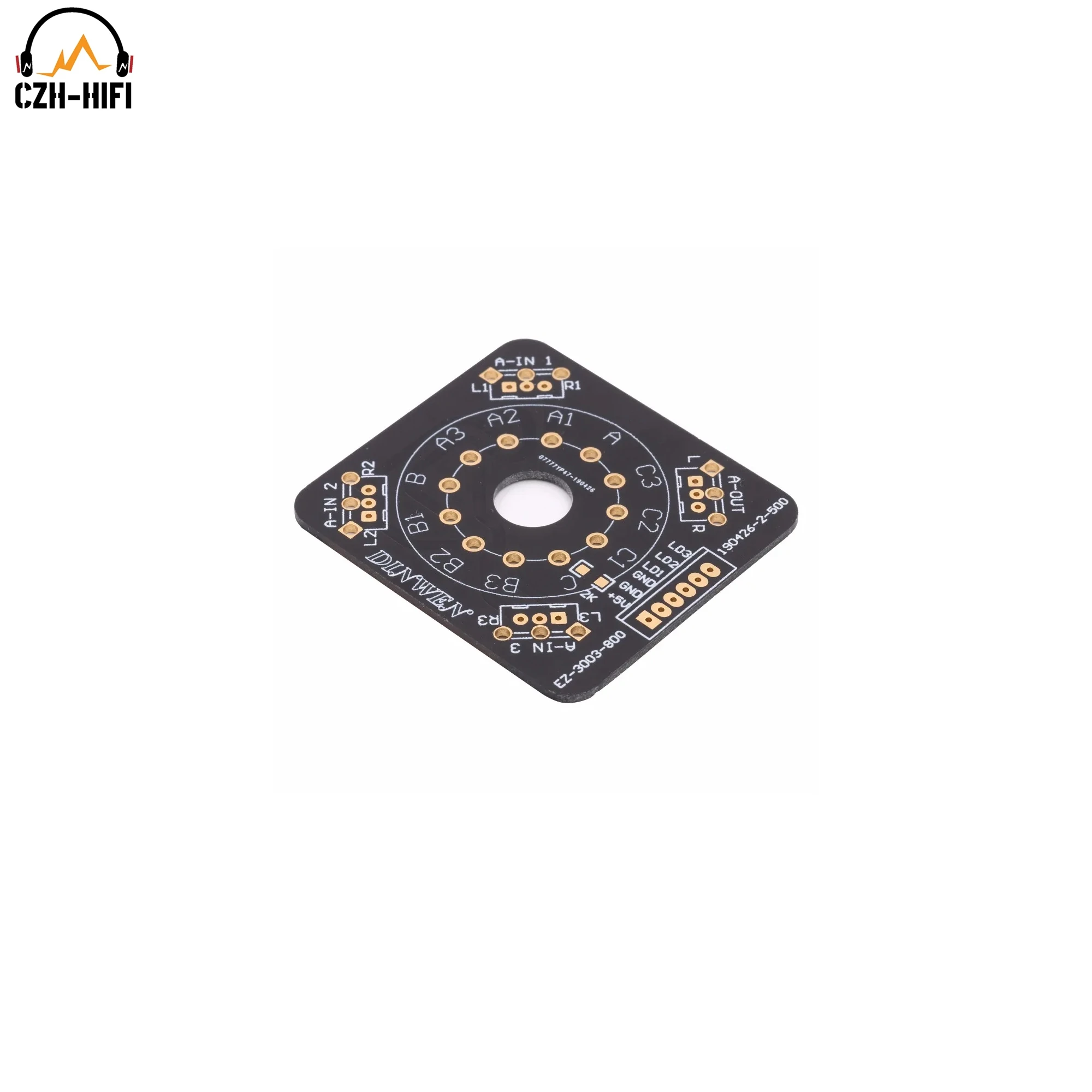 EIZZ-مفتاح تحديد مصدر إشارة دوار ، لوحة B ، 3 طرق ، 3 أوضاع ، تقنية فضي ذهبي لhifi ، DIY ، 1 Way