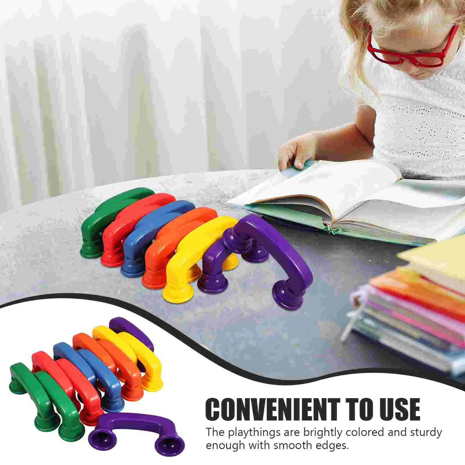 12 Pcs Earpiece Toy Whisper Phone Decor Reading Phones Toddler Early Educational Plastic Abs