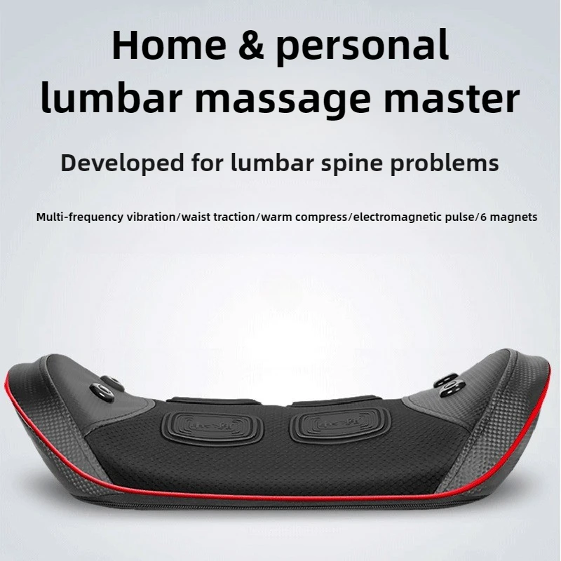 

New Smart Manual Control Shiatsu Hot Compress Back Neck Massager Lumbar Traction Device Waist Traction Massager for Car Home Use