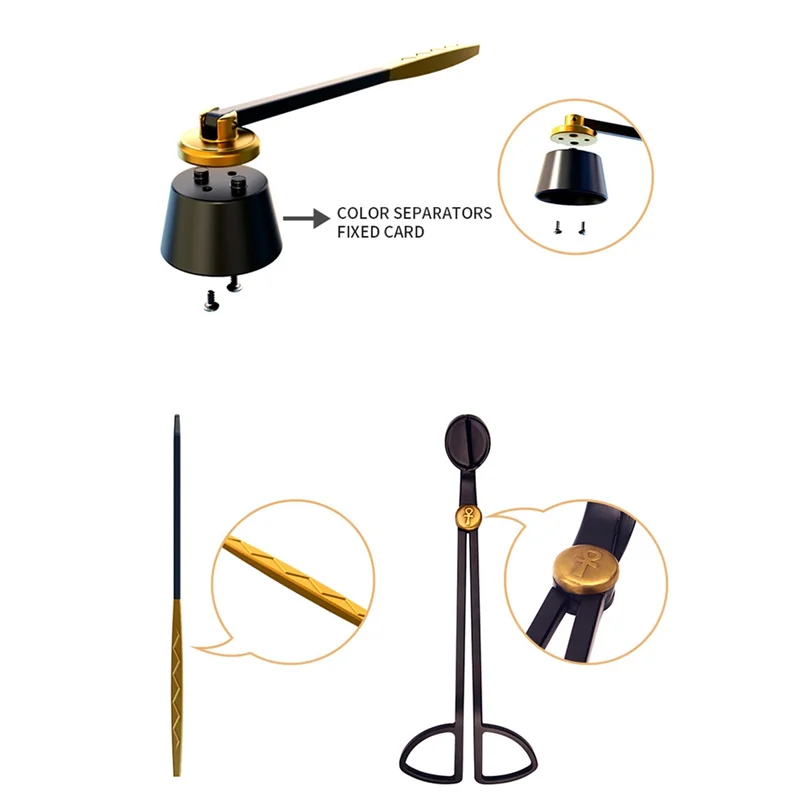 

ALIM-4PCS Набор для ухода за свечами, триммер для фитиля свечи, огнетушитель для табака свечей, ковш для фитиля, набор аксессуаров для свечей