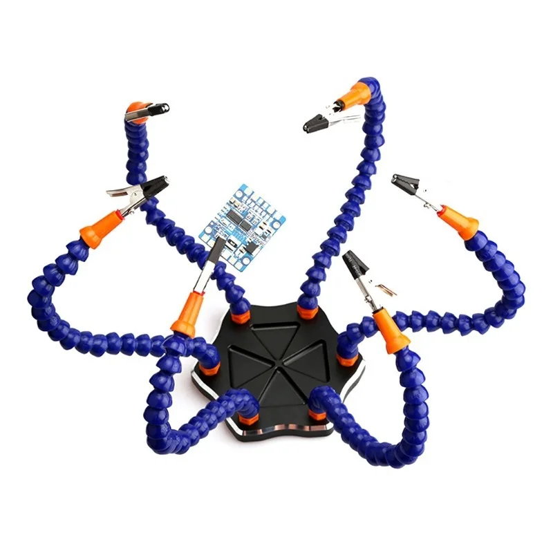 Six-Claw Multi-Function Aluminum Alloy Soldering Station Workbench Model Aircraft FPV Accessories With Color Box