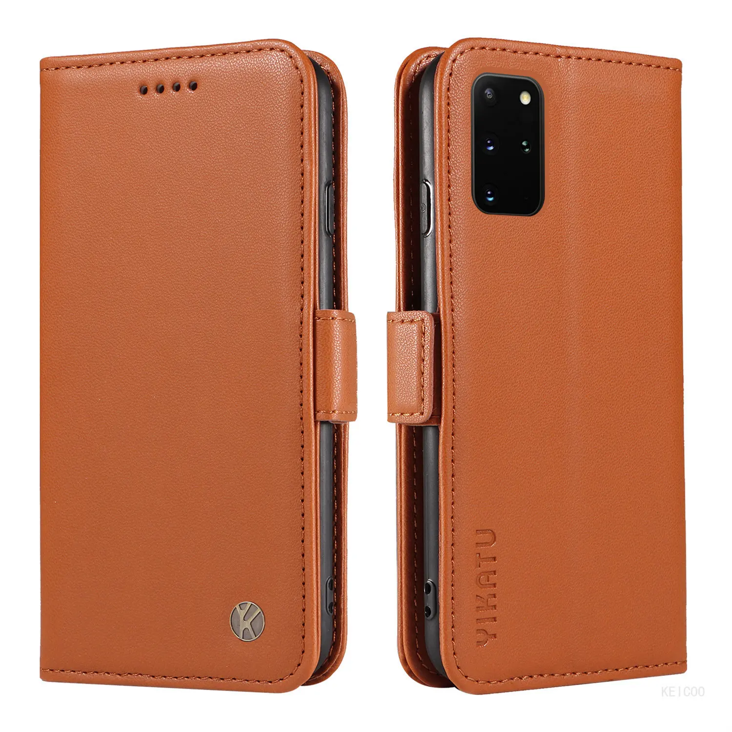 Fundas Magnetic Flip Cover Protective Shell Holder for Samsung Galaxy S9 S20 S20Plus S20Ultra SM-G980 G985 G985F Leather Case