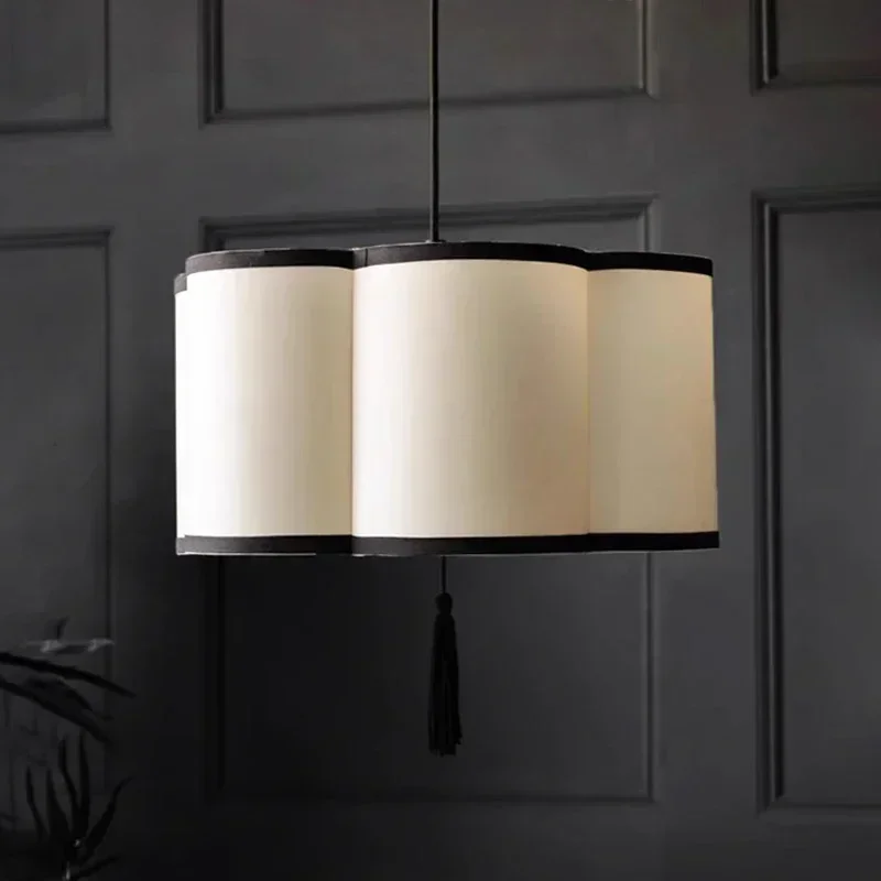 Modern Nordic Fabric Pendant Light Living room Bedroom Restaurant Bar Chandelier Home Decoration