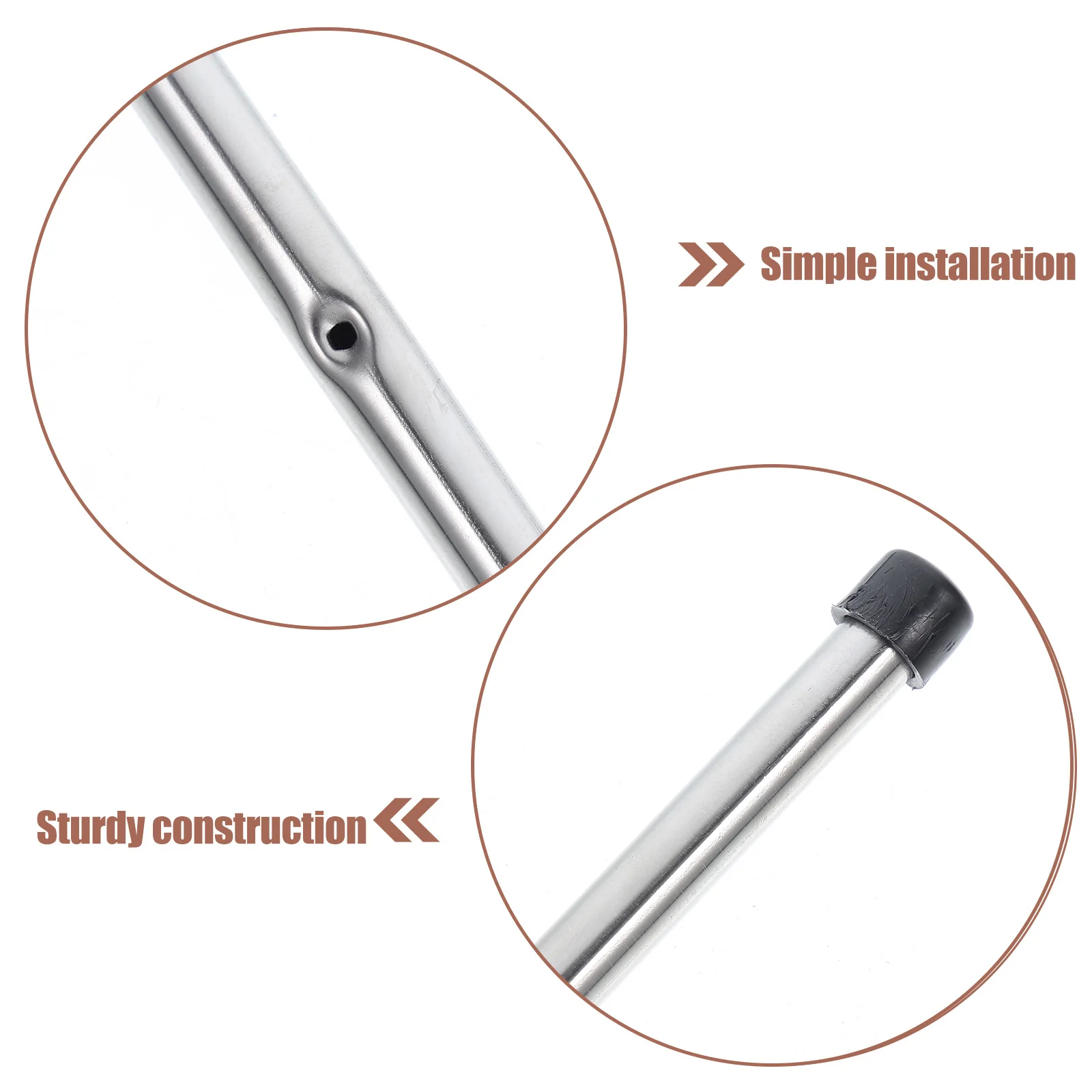 

2pcs Foosball Rods Replacement Heavy Duty Iron Soccer Bearing Rods Home Family Entertainment Football Accessories Table Soccer