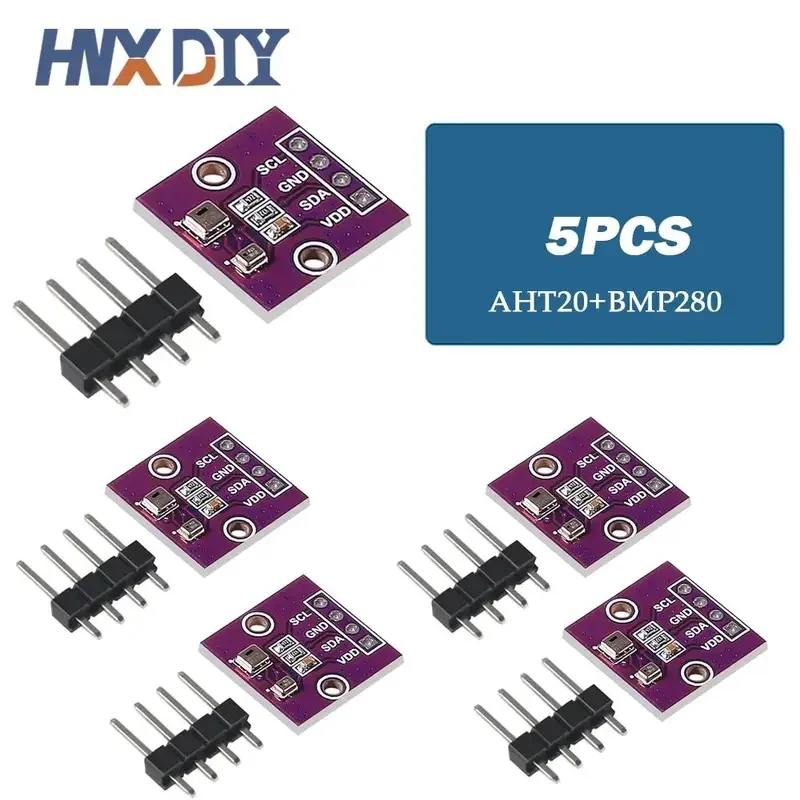 1-10pcs AHT20+BMP280 Temperature Humidity  Air Pressure Module High-precision Digital Temperature Humidity Air Pressure Sensor