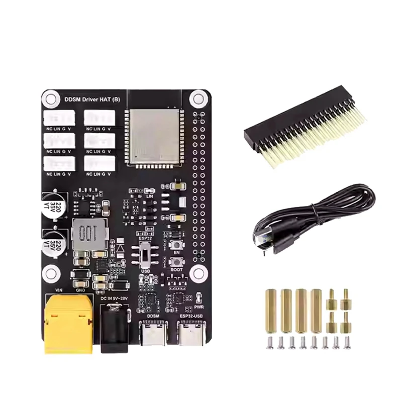 

Motor Drive Board DDSM400 Motor Driver HAT WiFi Wireless Based on ESP32-WROOM-32 for-ABVP