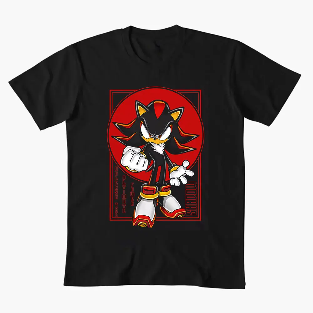 

guest 0308 Sonic The Hedgehog Shadow Character Paint Graphic T-Shirt Y2K clothes Cartoon tee Short Sleeve Apparel All size tops