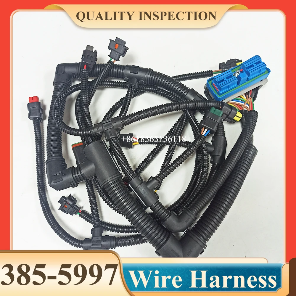 3855997 High Quality 385-5997 Engine Wiring Harness for Caterpillar 323D2 L C7.1 Excavator Spare Parts Wiring Cable