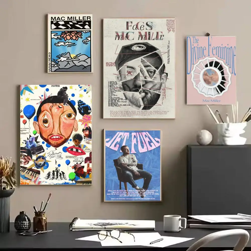 Singer M-Mac Miller Poster Modern Aesthetic Wall Art | Stylish Bedroom Home Decor & Unique Gift Ideas