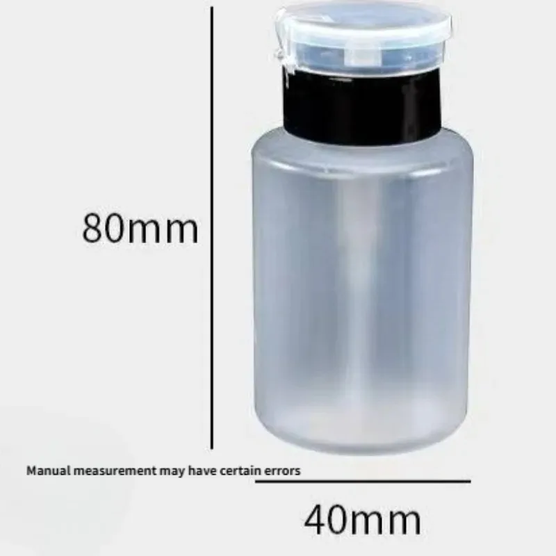 Nail Polish Remover Pump Bottle,Refillable Leakproof Dispenser for Cotton Pads, Manicure Salon Travel