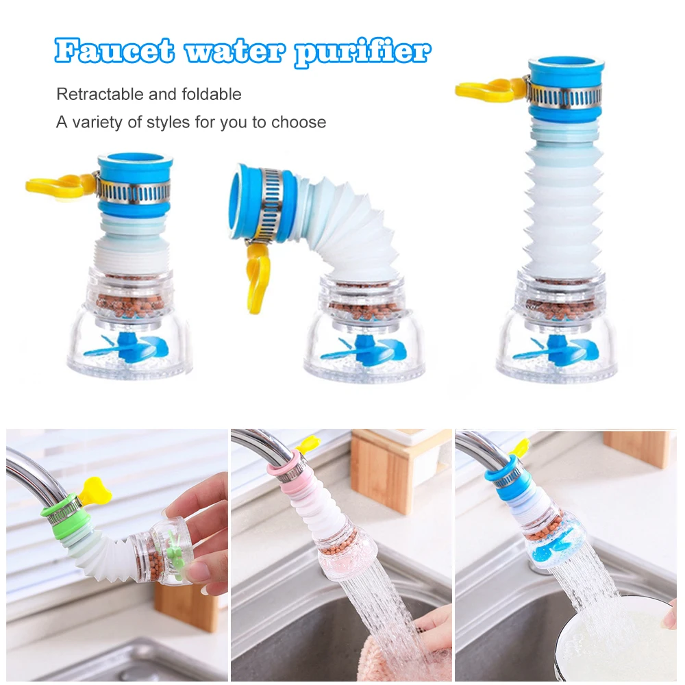 New Universal 360 Degree Rotating Kitchen Faucet Aerator Faucet Extender Splash Water Filter Outlet Water Saving Sprayer Filter