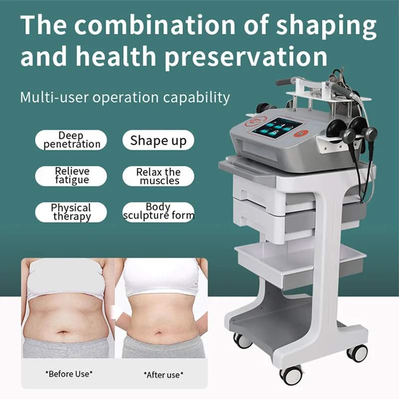 448 k Hz EMS Body Shaping Machine Smart Tecar Therapy Physiotherapy Device for Cellulite Reduction Rejuvenation Pain Relie