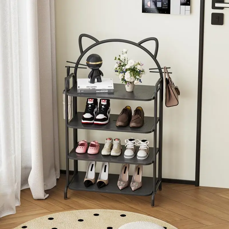 Simple Shoe Rack Entrance Multi-Layer Iron Door Shoe Cabinet Household Indoor Mop Shoe Rack