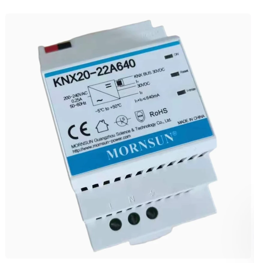 KNX20-22A640 AC-DC KNX 버스 전원 공급 장치 19.2W 30V640mA 절연 4KV