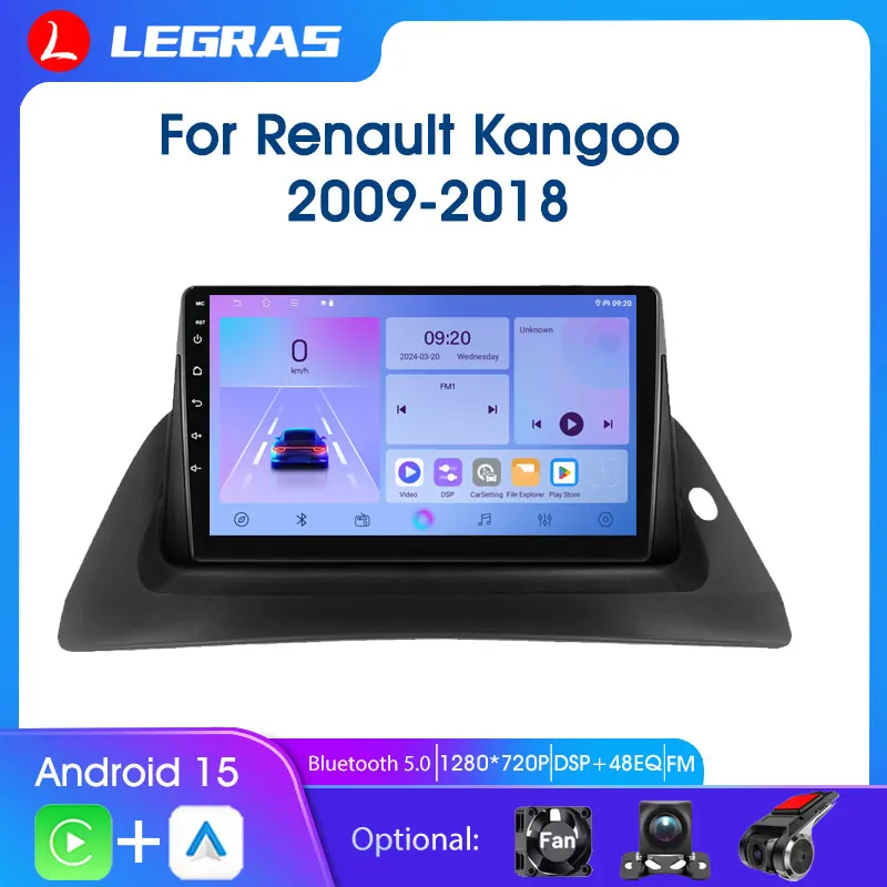 

Android 15 Car Bluetooth Radio For Renault Kangoo 2009 - 2018 Carplay Android Auto Car Intelligent Systems GPS FM Autoradio WIFI