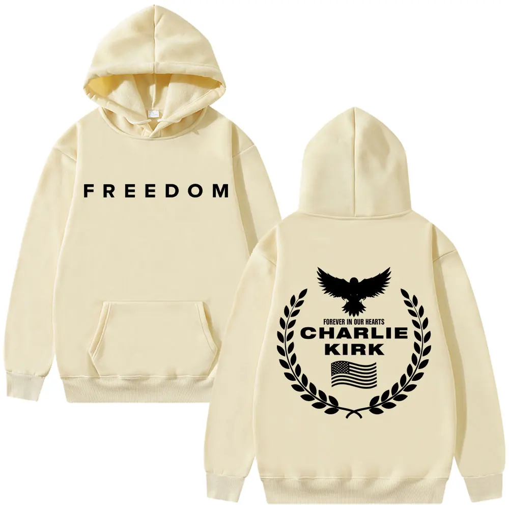 تشارلي كيرك الحرية هوديي الرجال النساء الملابس تحية تذكارية البطل الأمريكي البلوز رجل النشاط الوطني هوديس البلوز #6