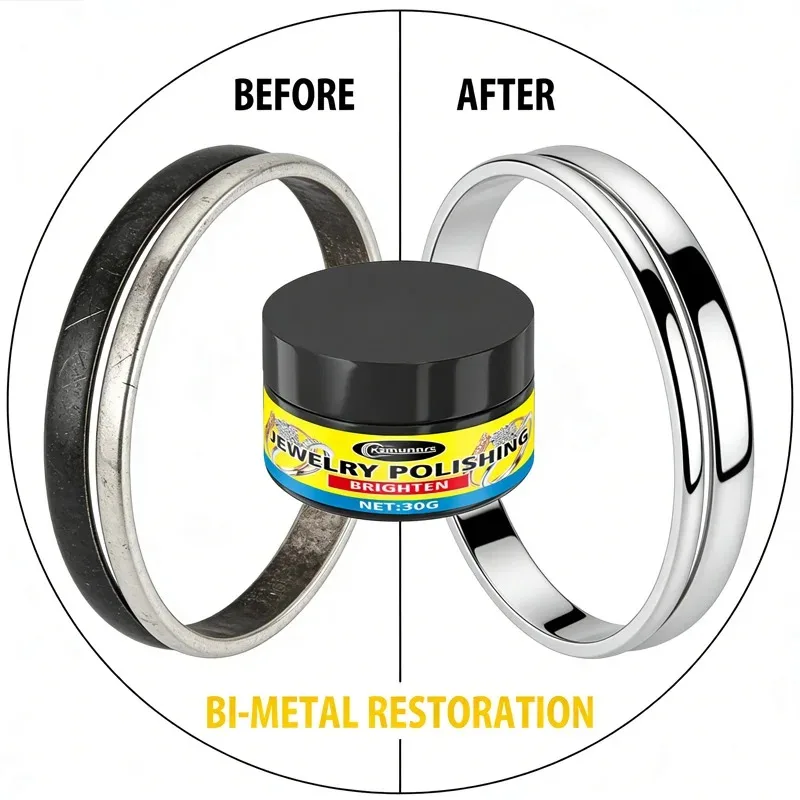 Fasilawei Precious Metal Jewelry Polish Cream: Oxidation Refurbisher for Gold/Silver & Diamond Pieces
