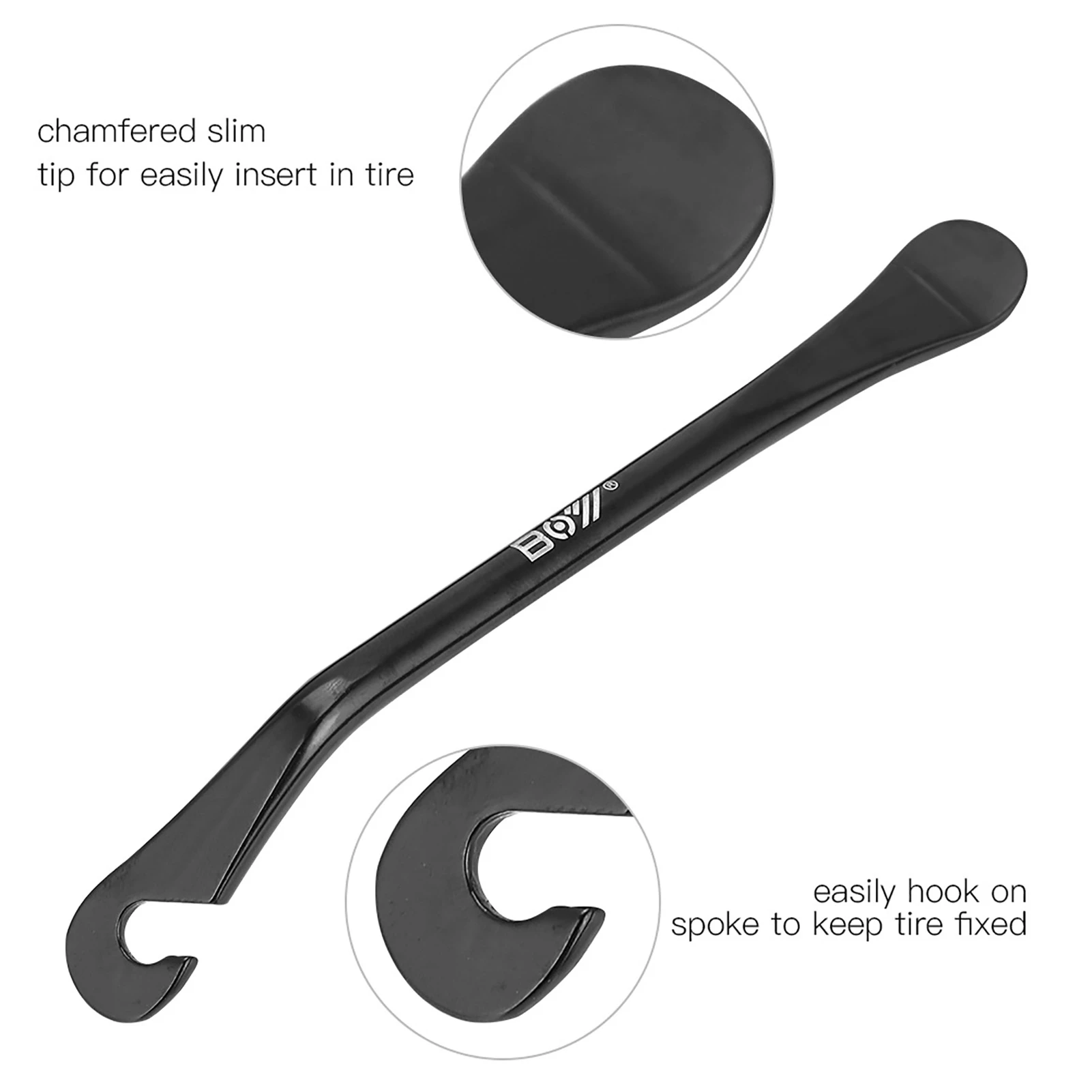 Portable  Tire Lever Hardened Carbon Steel Spoon Bike Tire Repair Tool Bike Repair Tool  Level Bike Level