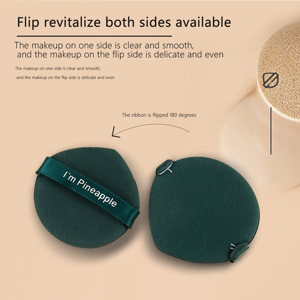 7 قطعة وسادة هوائية نفخة رطبة وجافة قابلة لإعادة الاستخدام نفخة إسفنجية للسائل والكريمة والأساس والبودرة أداة ماكياج مع حقيبة للتخزين