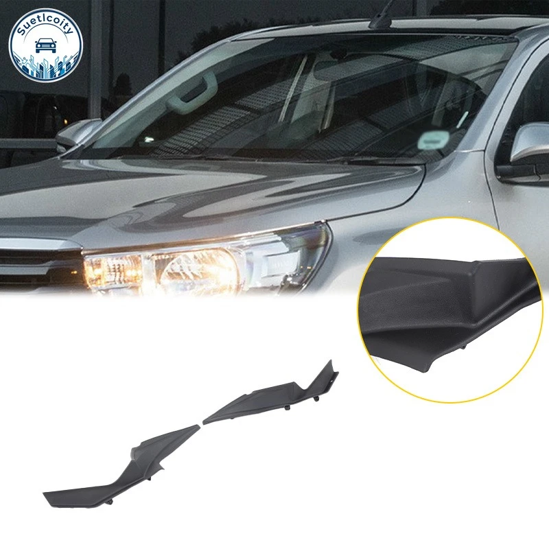 Painel de Acabamento da Tampa do Limpador de Para-brisa para Toyota Hilux 2015-2017, Acessórios Exteriores em Plástico PP, OE: 53867-0K050 53866-0K050
