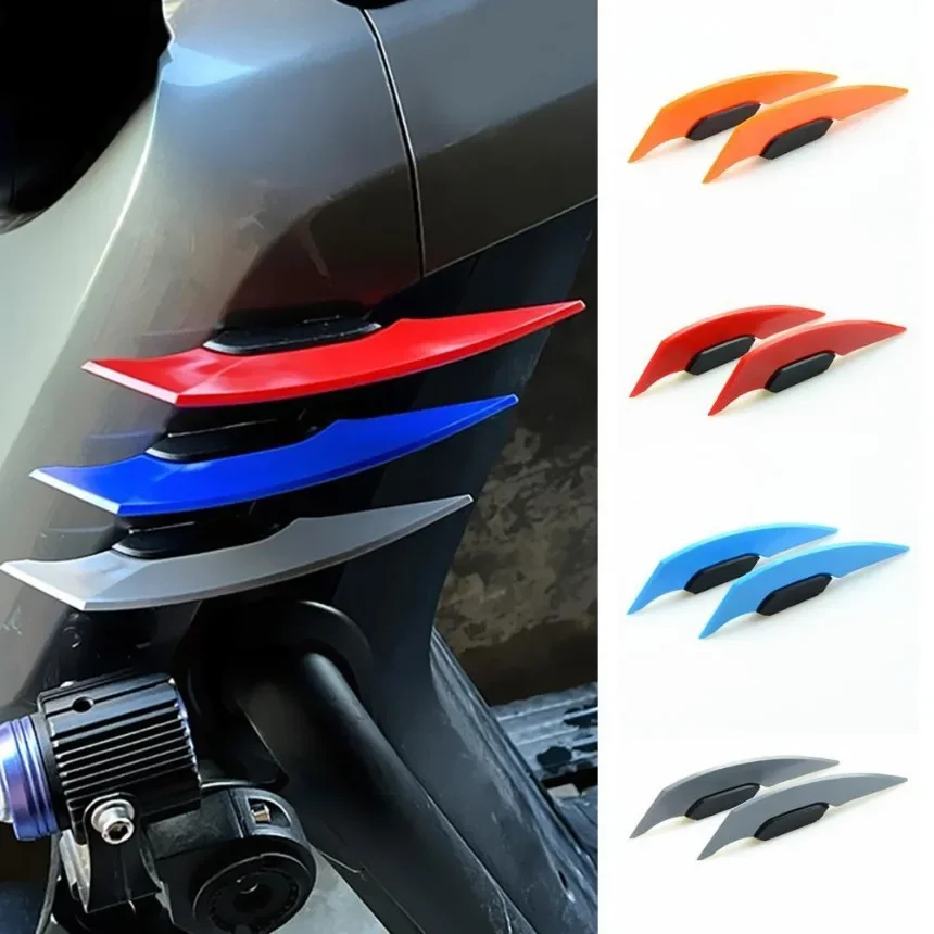 1 Pair Motorcycle Wing Wear-resistant Waterproof Modification Claw Shape Decoration Scooter Side Wing Motorbike Accessories