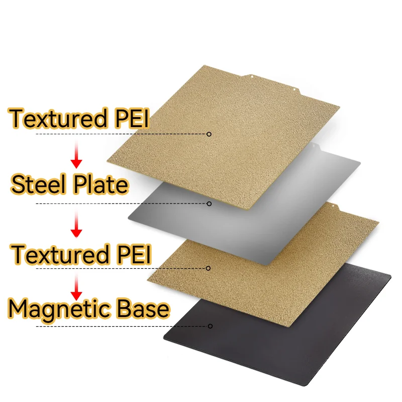 Imagem -05 - Energética-flexível Construir Placa Remoção Primavera Aço Folha Pei para Fysetc Voron 2.4 Impressora 3d 350x350 mm