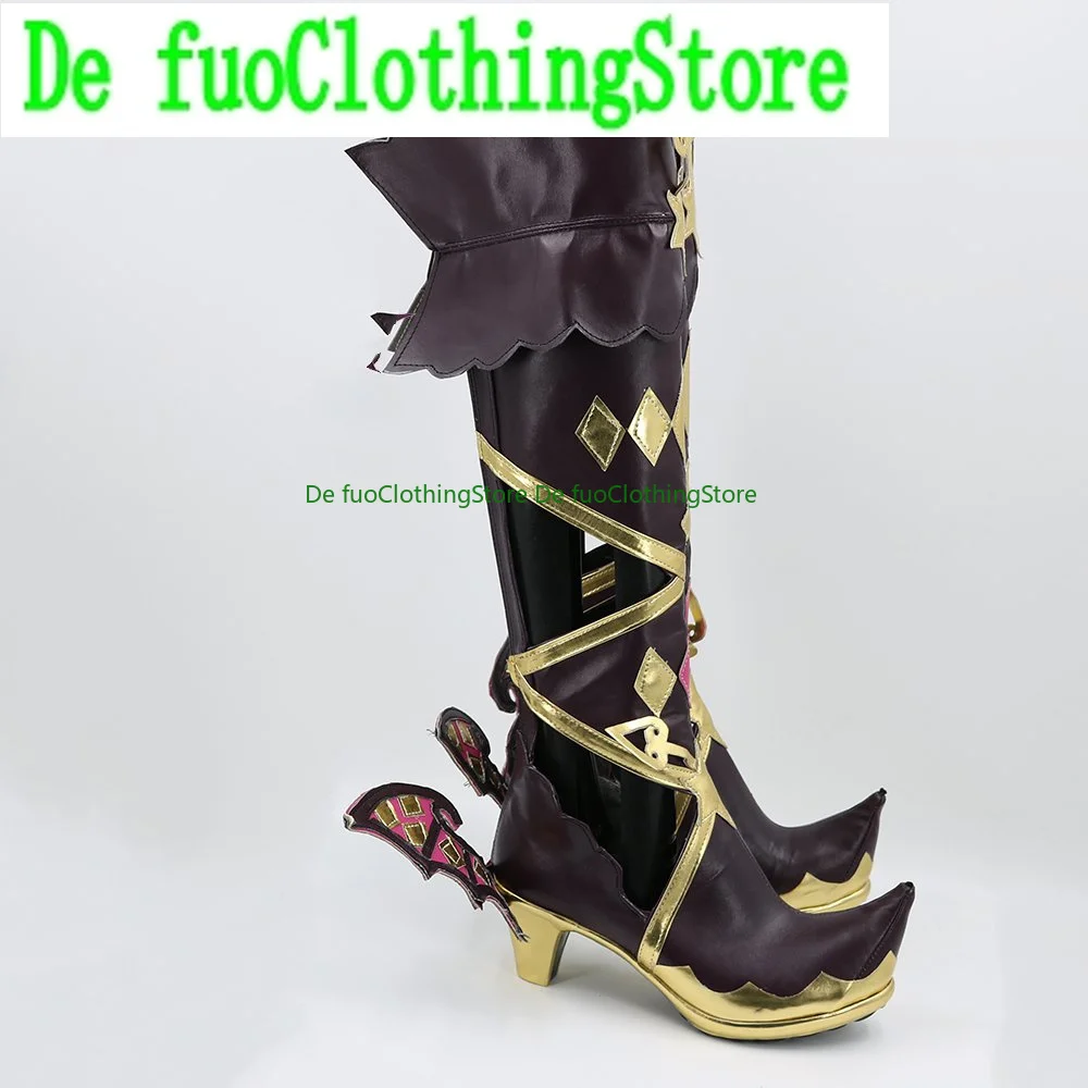 Defuoclothing pripara kurosu aroma cosplay sapatos botas jogo anime jogo rpg festa de halloween adereços sapatos botas