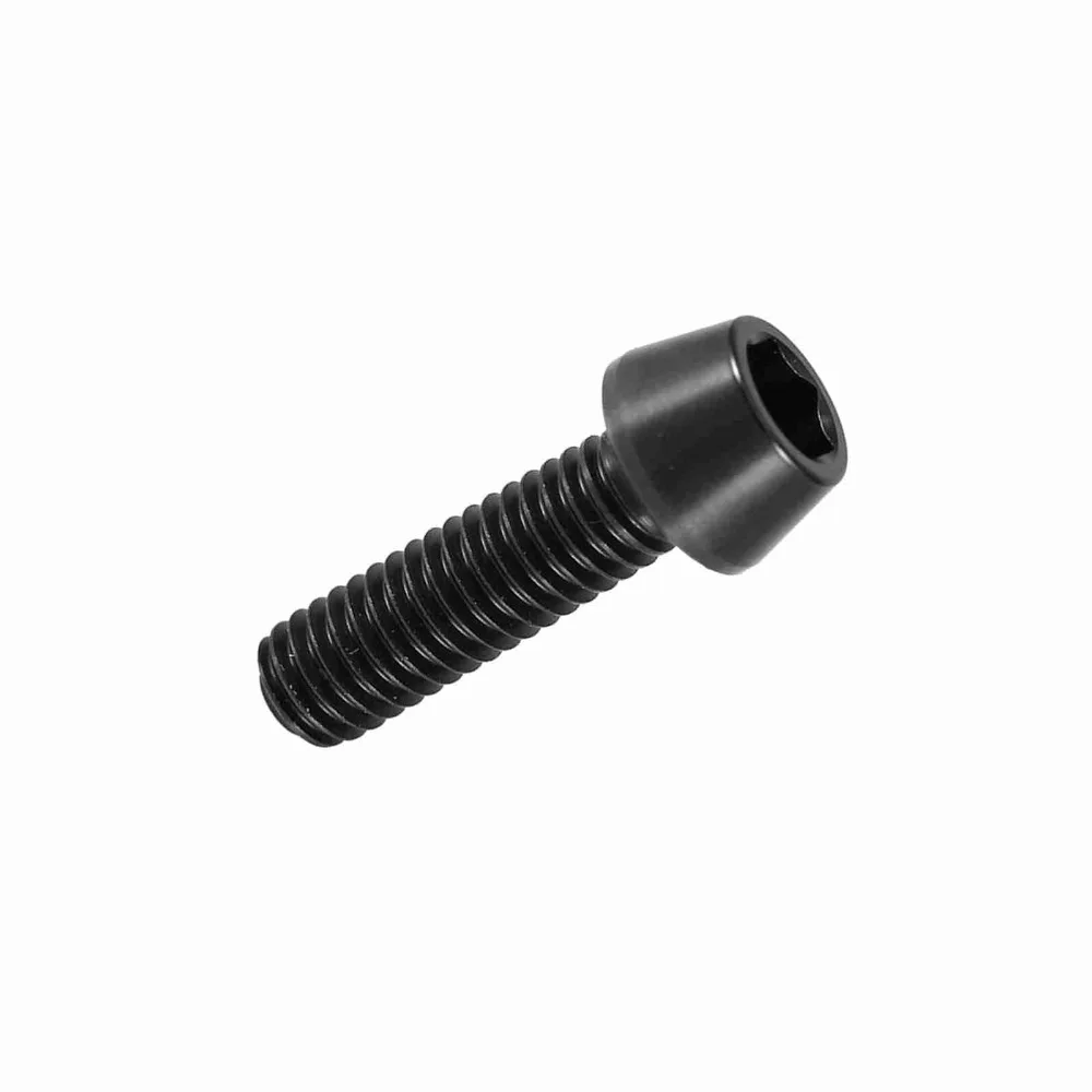 1pc M6x16/20mm Tapered Head Screw Hexagon Cone with Washer Hexagon Screw Lightweight Titanium Alloy Conical Bolt Road Bike