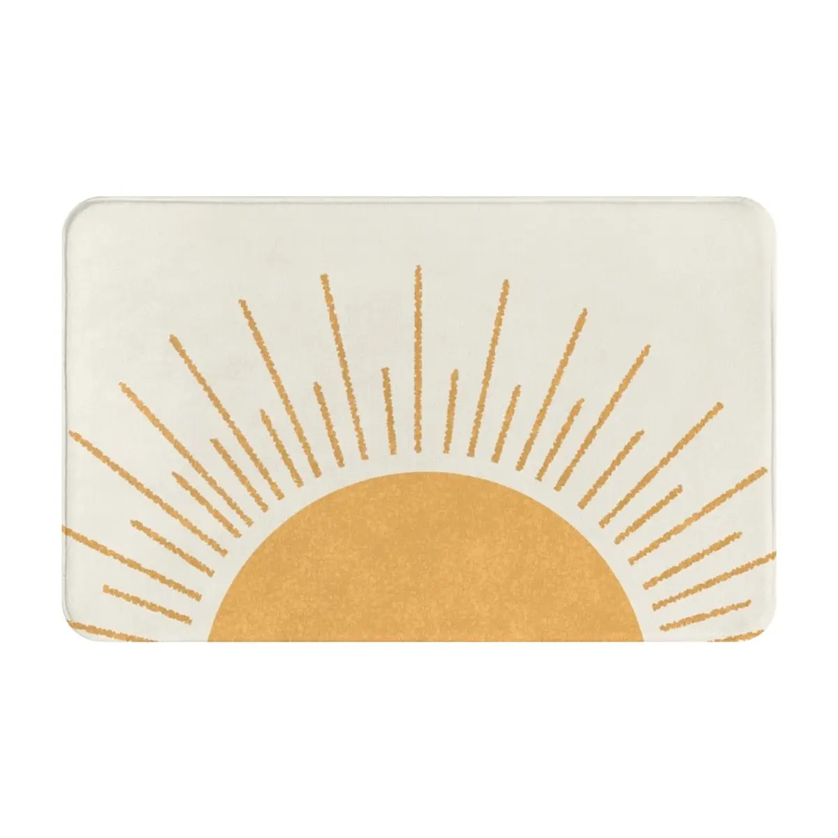 

Flannel Non-Slip Floor Mat Sunrise Full Quick-Dry and Cozy Area Rug for Bathroom, Hallway, and Living Space