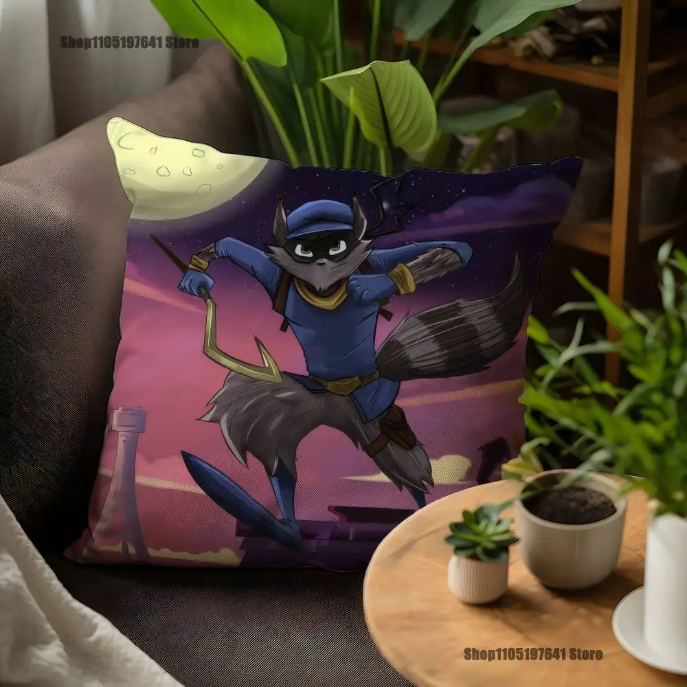 Game Sly C-CooperS Pillow Case For Sofa Decor Car Office Room Printing Cushion Cover Decorations and Protector