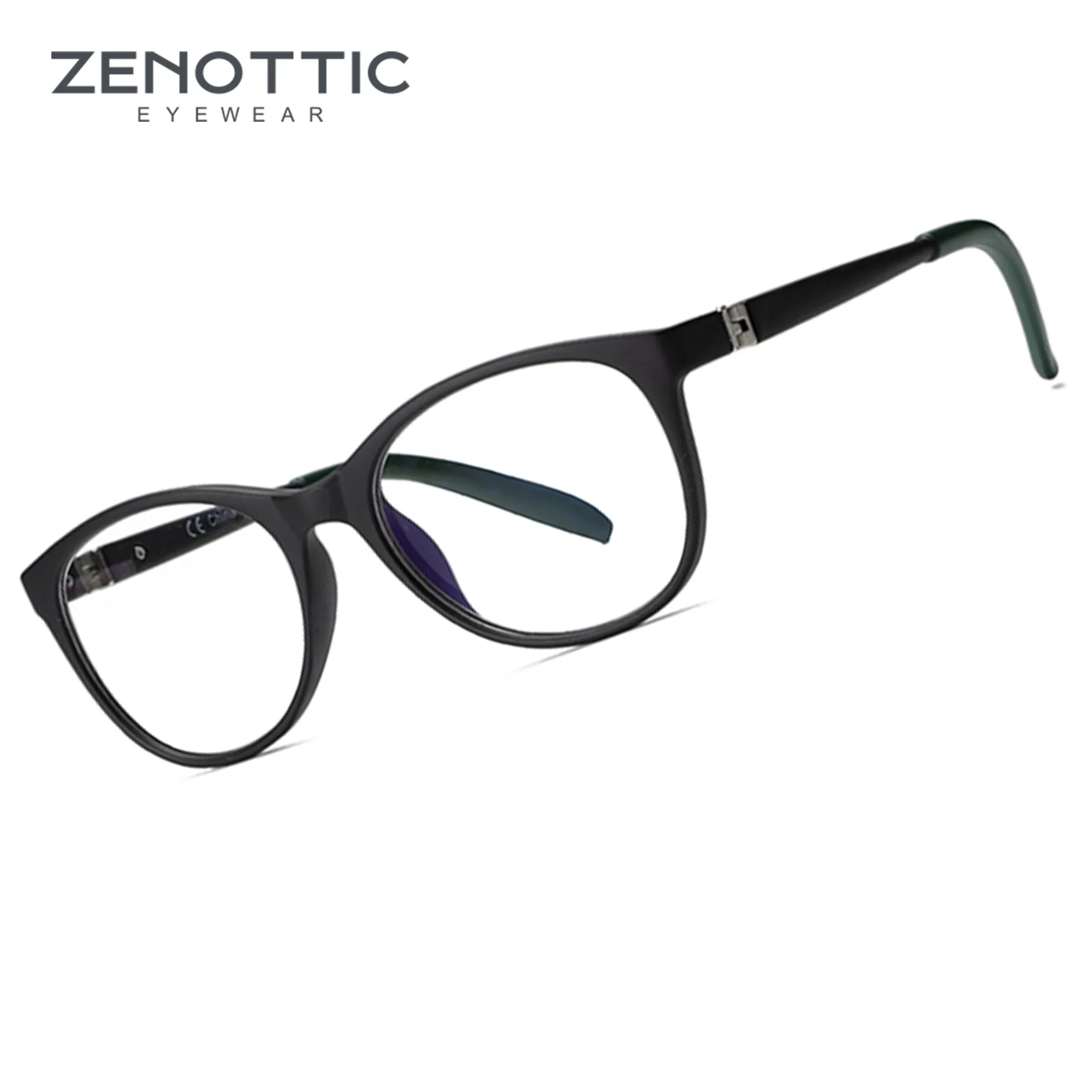 ZENOTTIC Kinderbrille mit quadratischem Rahmen, TR90, für Jungen und Mädchen, flexible Brille, sicher, langlebig, optische Brille ohne Sehstärke