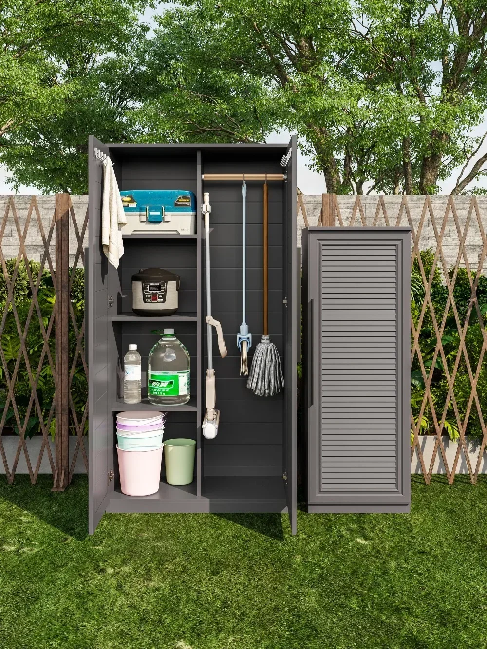 All aluminum alloy cleaning and hygiene cabinet outdoor sunscreen and waterproof