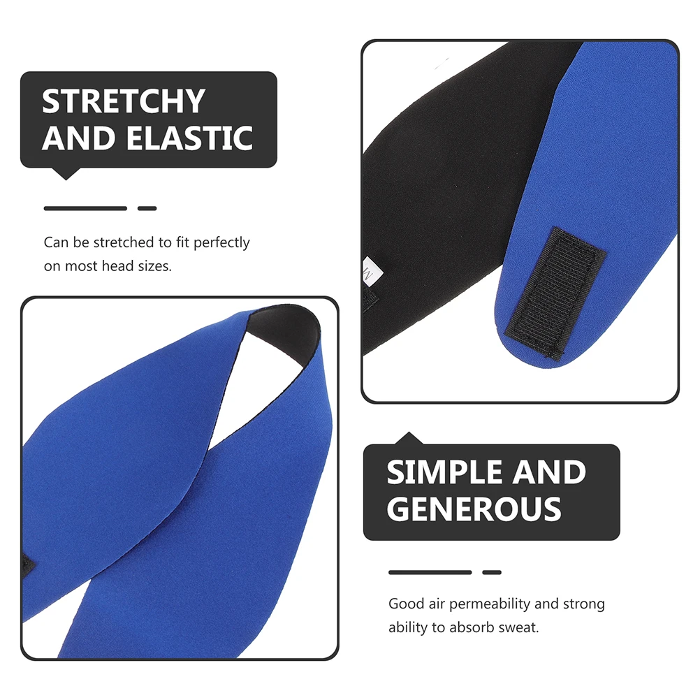 

4pcs Swimming Headband Colored Diving Ear Protection Yoga Sports Adjustable Elastic Neoprene Ear Cover For Women Men Water