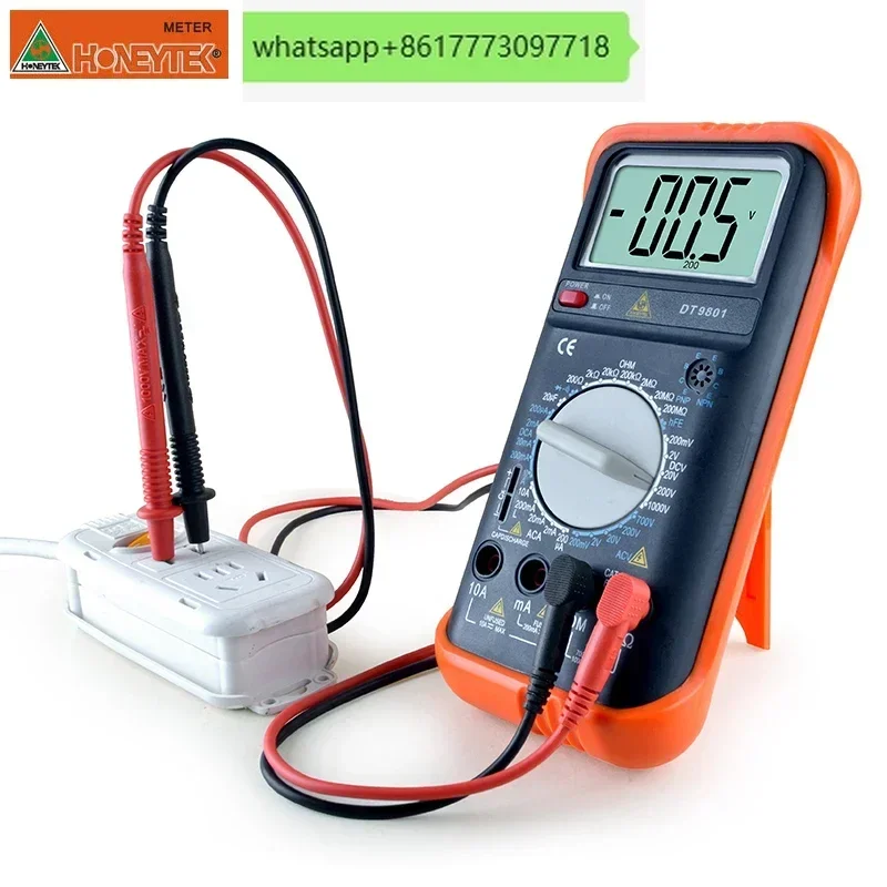 

Shanchuang Digital Multimeter High Precision DT9201/DT9802/DT9804 Digital Display Universal Meter Electrician Maintenance Table