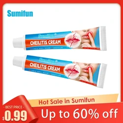 Sumifun Queilite Creme, Lábio Alívio da Dor, Inflamação Seca Rugas, Herpes Labial, Gesso Antibacteriano para Reidratação Rachados, 1Pc