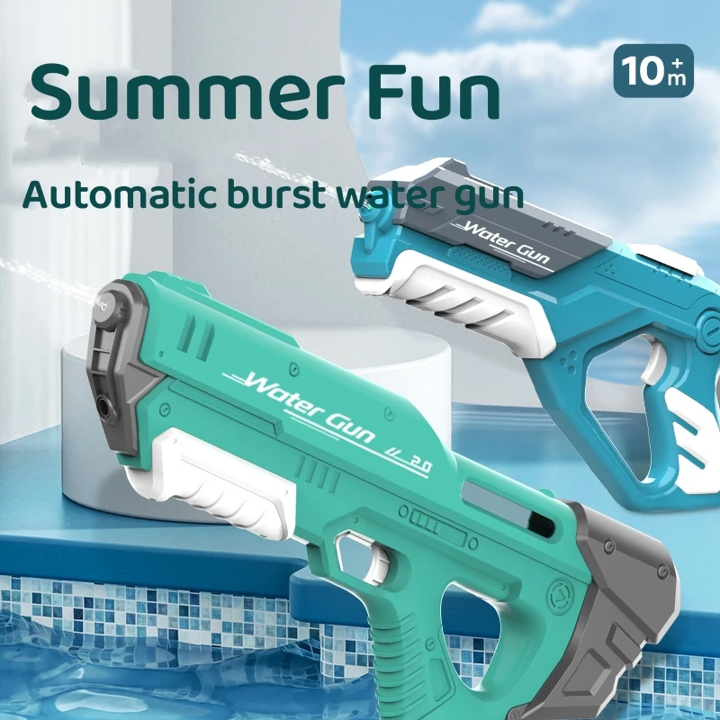 Black technology electric water gun toy bursts children's high-pressure strong water fully automatic remote spray water