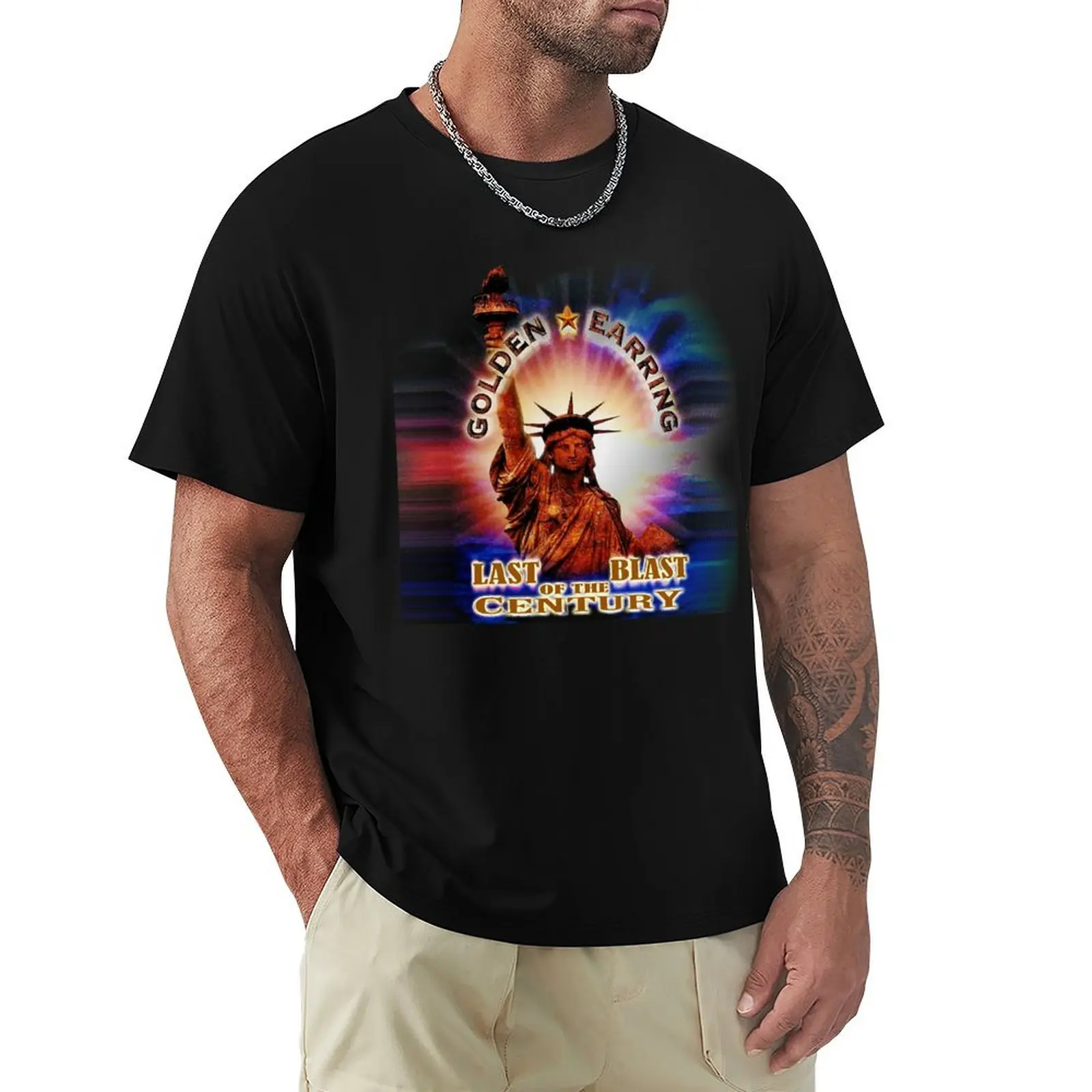 Vintage Photograp The Golden Years Retro Wave T-Shirt Basic Solid Color Short Sleeve T-Shirt
