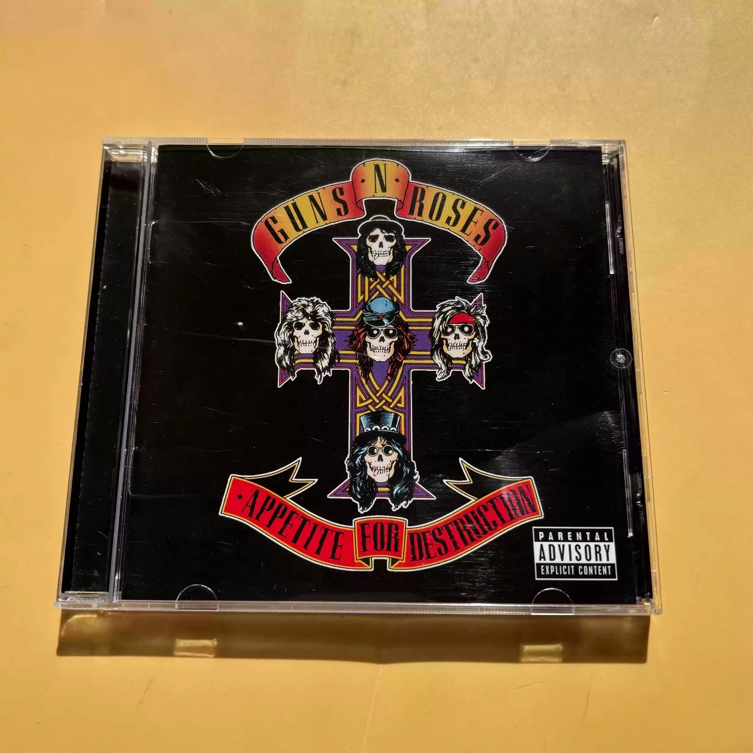 

Guns N' Roses "Appetite for Destruction" Hard Rock Music CD Debut Album Classic 80s Rock Riffs Iconic Guitar Solos