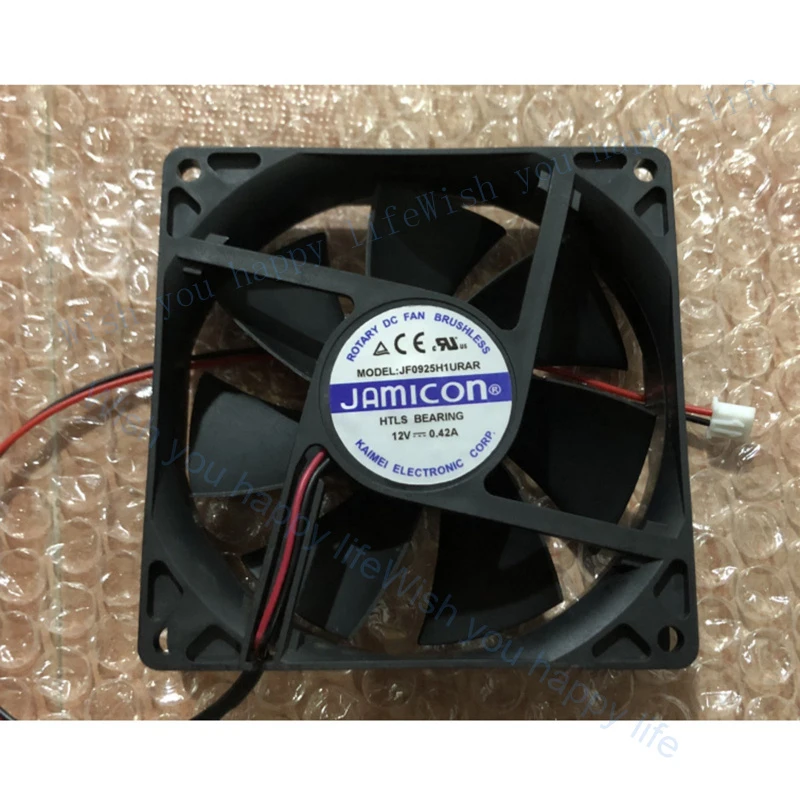 

V+ 1pc New for JAMICON JF0925H1URAR 12V 0.42A 2-wire chassis cooling fan#QW