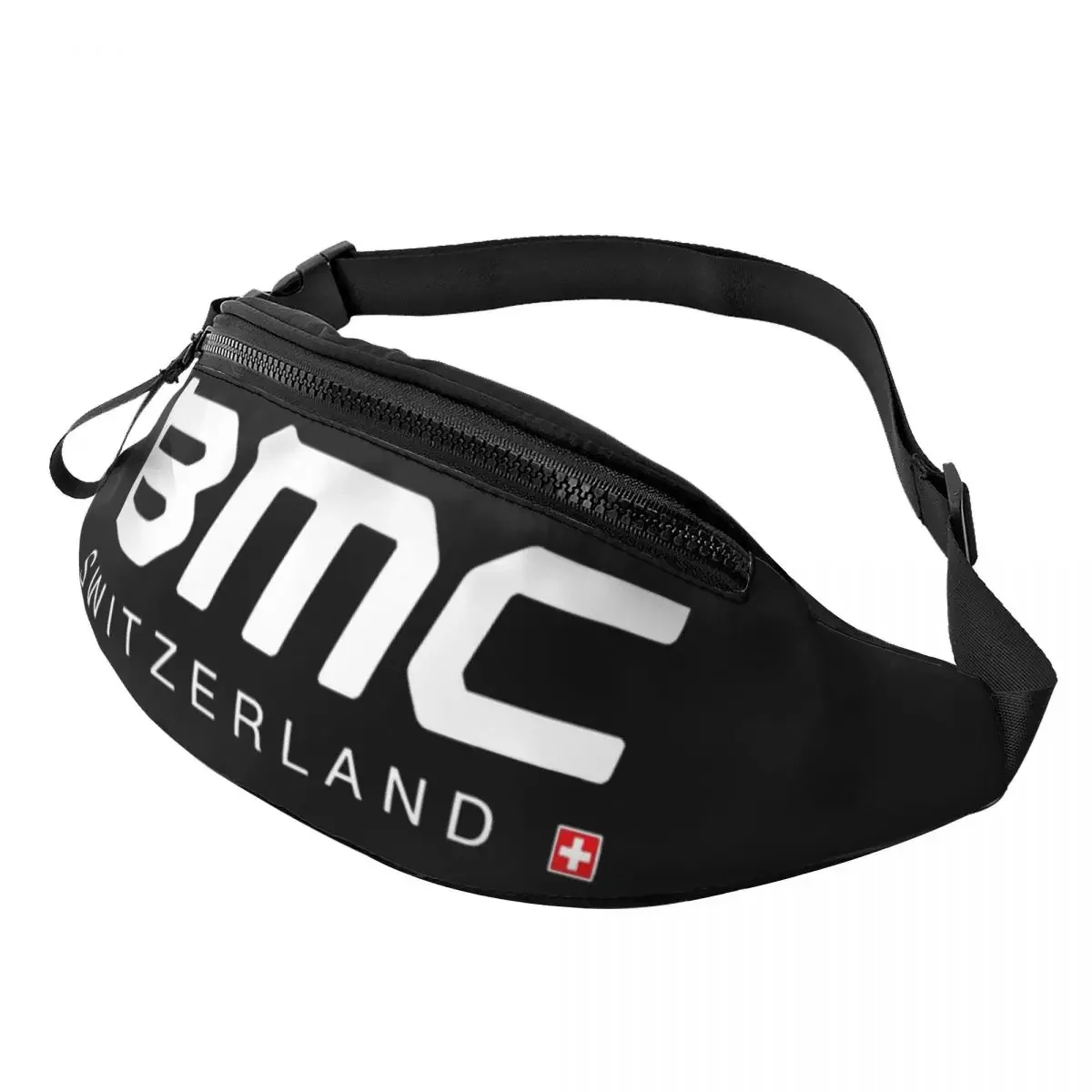 BMC Switzerland Bikes Bicycle Logo Waist Bag Merchandise For Man Woman Street Fanny Pack