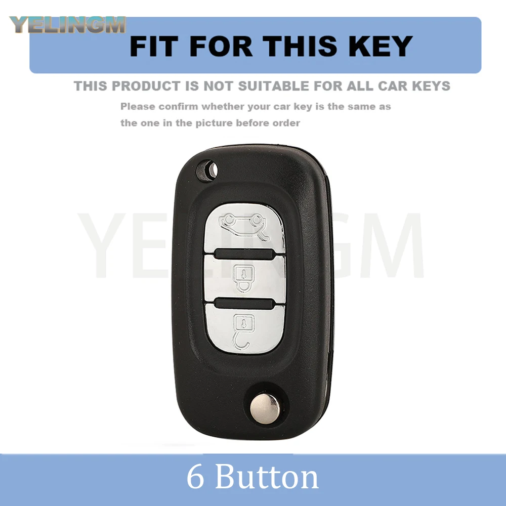 For Renault Megane 2 Fluence Clio For Mercedes For LADA Vesta Granta XRay Kalina Priora Sedan TPU Car Remote Key Case Cover Fob