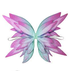 Princess Fairy Gradient Wings Children Halloween Dress Up Angel Wings Kids Performance Festivals Photo Decor Butterfly Elf Wings