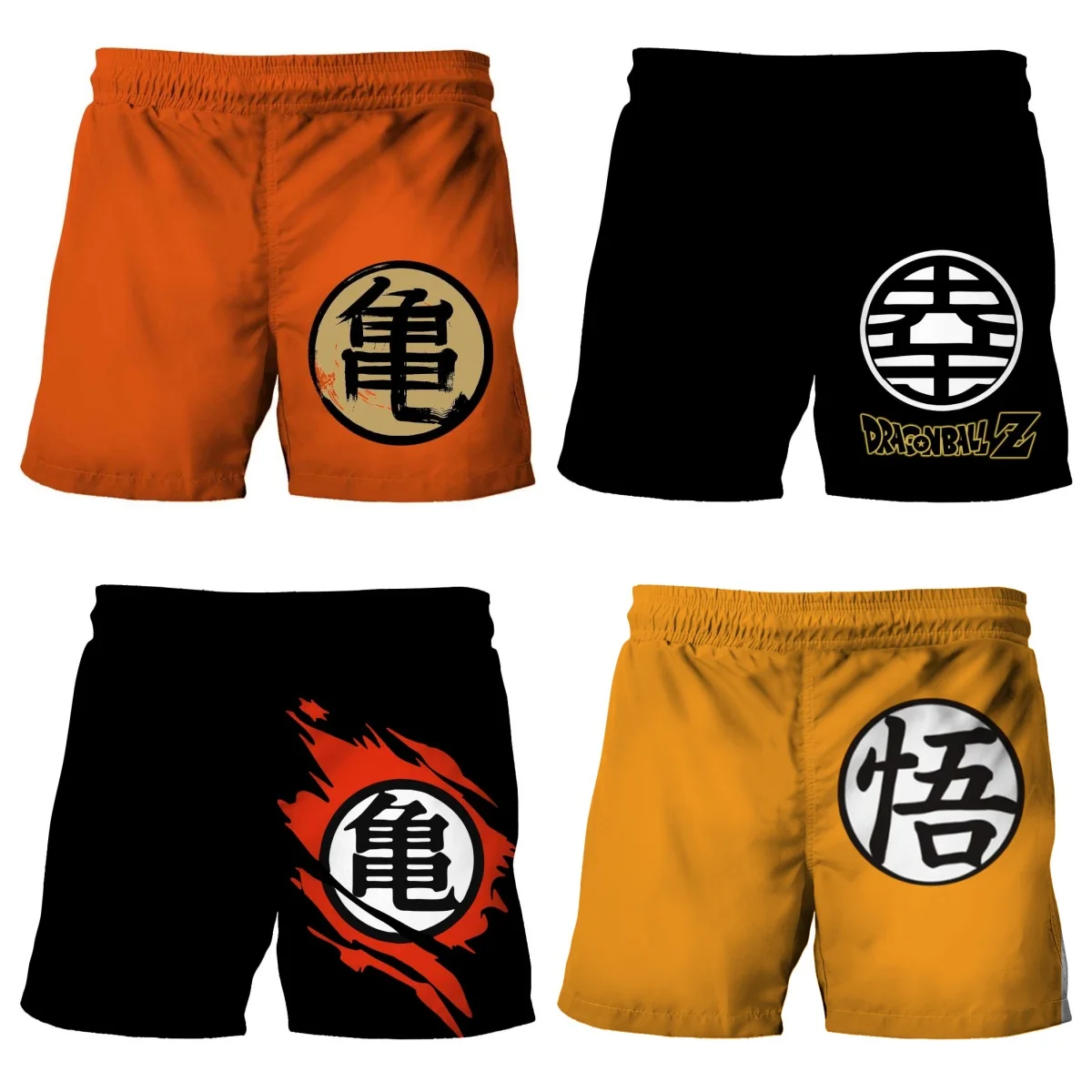 2026 Sommer Dragon Ball Herren 3D-gedruckte Shorts mit Goku-Motiv, schnelltrocknende, atmungsaktive Sportshorts für Kinder und Familien