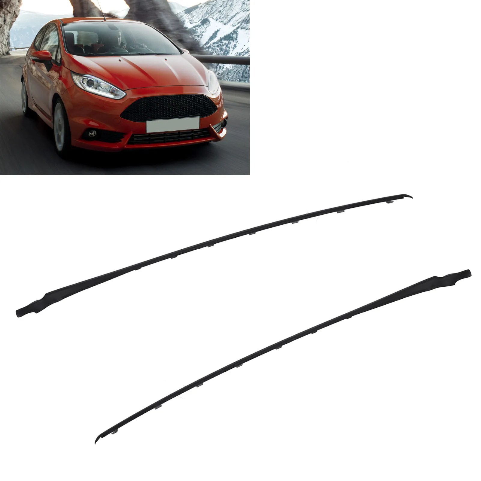 Car Left/Right Front Windshield  A Pillar Trim Molding Sealing Windscreen Trim Molding For Ford Fiesta 2009-2019